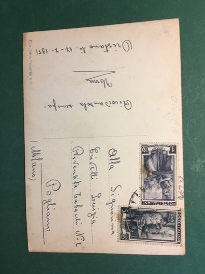 Cartolina Oristano - Cattedrale - Interno - 1951