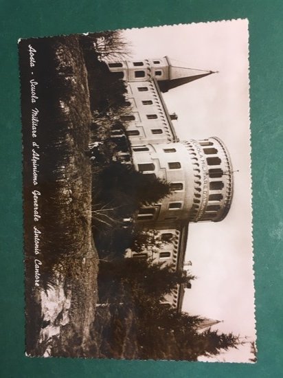 Cartolina Aosta - Scuola Militare d'Alpinismo Generale Cantore - 1950 …