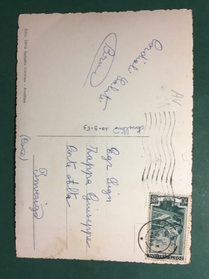 Cartolina Avellino - Piazza Libertà - 1953