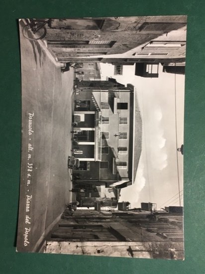 Cartolina Pozzuolo - Piazza del Popolo - 1959