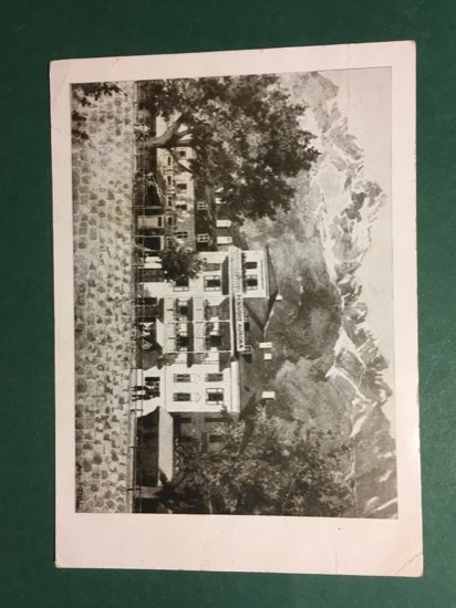 Cartolina Pensione Aurora - Merano - Passeggiate - 1930 ca.