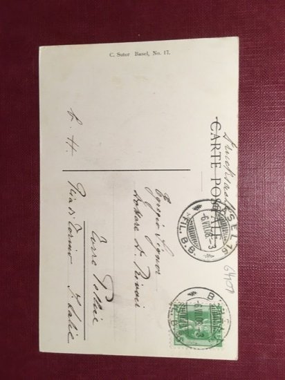 Cartolina Alt Basel - 1908