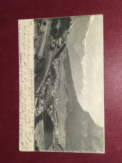 Cartolina Glarus Gegen die Freiberge - 1904