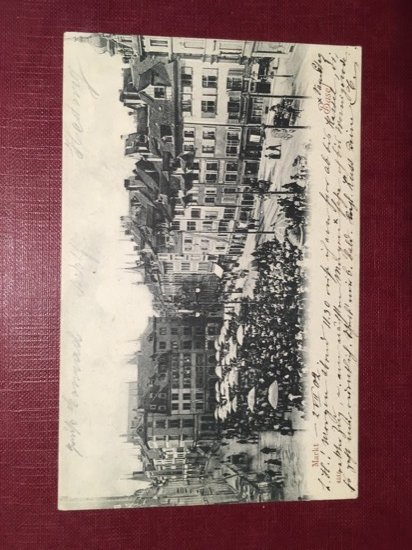 Cartolina Markt - Basel - 1907