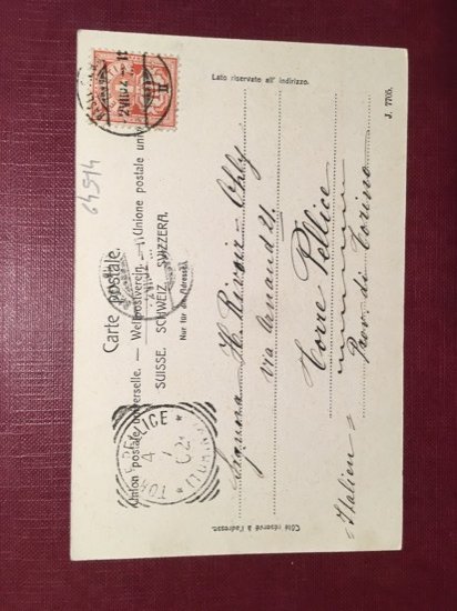 Cartolina Markt - Basel - 1907