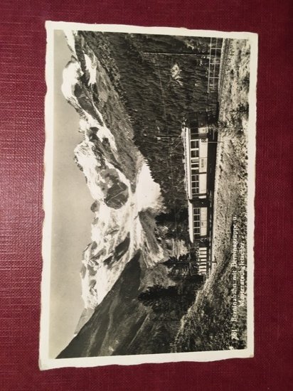 Cartolina Berninabhan mit Berninagrouppe - 1937