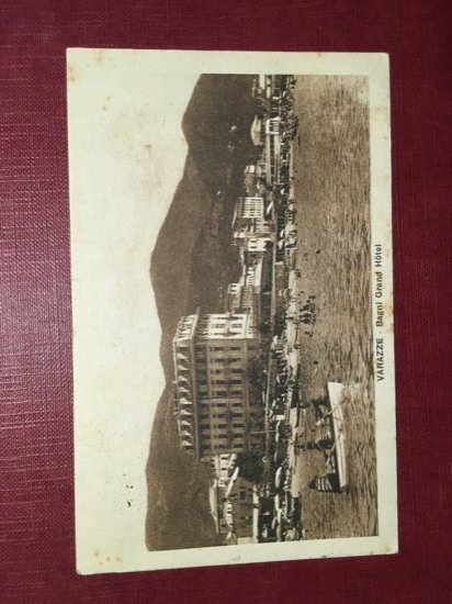Cartolina Varazze - Bagni Grand Hotel - 1929
