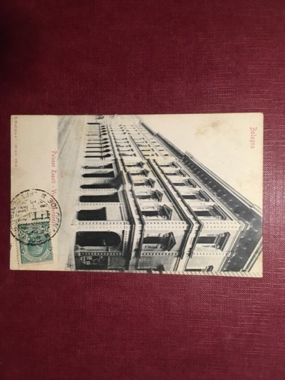 Cartolina Bologna - Palazzo Zapoli - Via Indipendenza - 1930