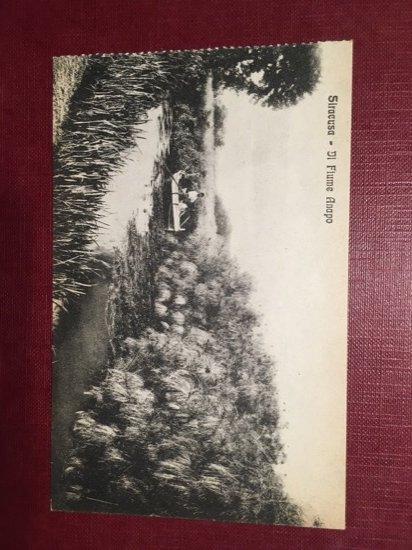 Cartolina Siracusa - Il Fiume Anapo - 1930 ca.
