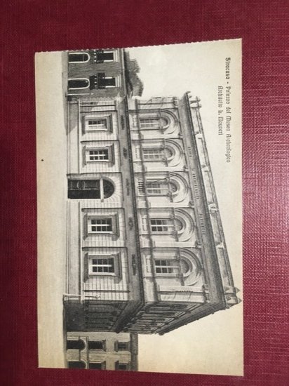 Cartolina Siracusa - Palazzo del Museo Archeologico - 1930 ca.