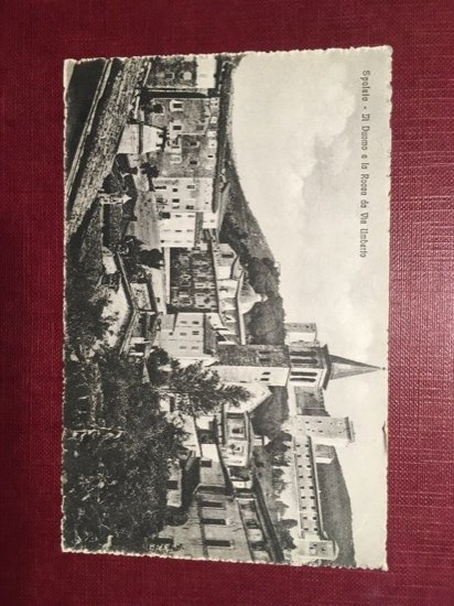 Cartolina Spoleto - Il Duomo e la Rocca da Via …