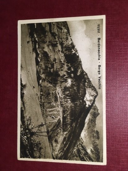 Cartolina Bardonecchia - Borgo Vecchio - 1932