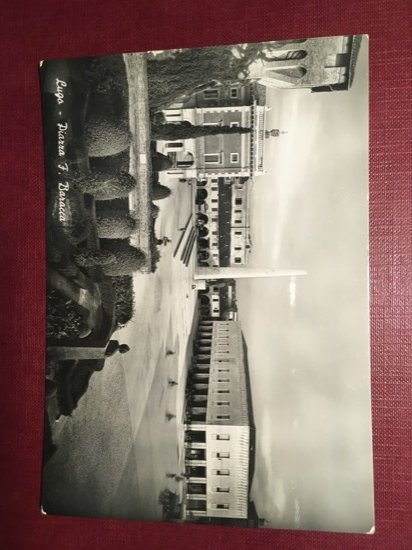 Cartolina Lugo - Piazza F. Baracca - 1960 ca.