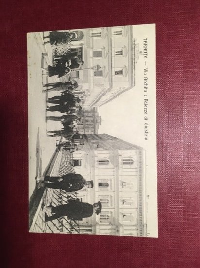 Cartolina Taranto - Via Archita e Palazzo di Giustizia - …