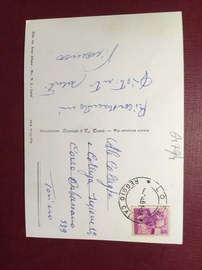 Cartolina Locri - Grand Hotel - 1961