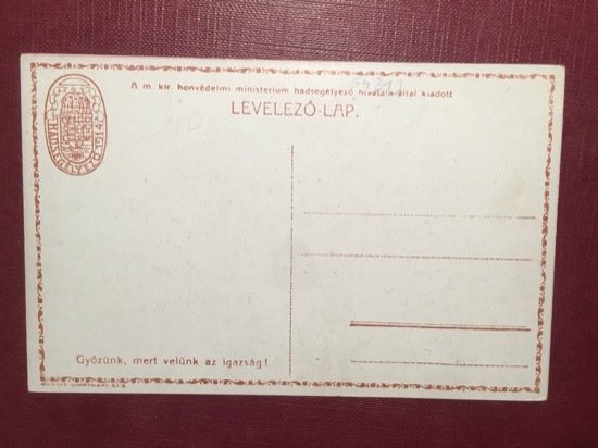 Cartolina Levelezo lap - Gyonzunk Mert Velunk az Igazsag - …