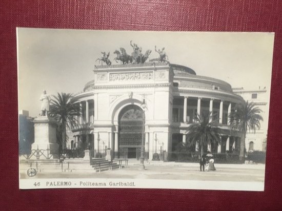 Cartolina Palermo - Politeama Garibaldi - 1930 ca.