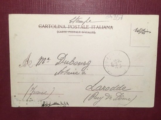 Cartolina San Remo - La Madone - 1902