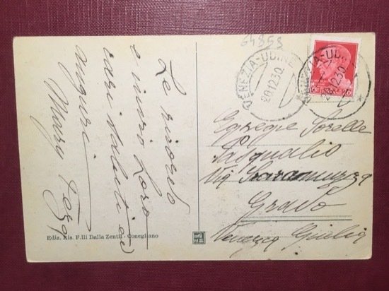 Cartolina Conegliano - Panorama - 1930