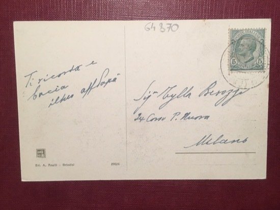 Cartolina Brindisi - Panorama del Porto - 1914