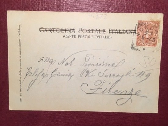 Cartolina Sondrio - Castello Masergra - 1909