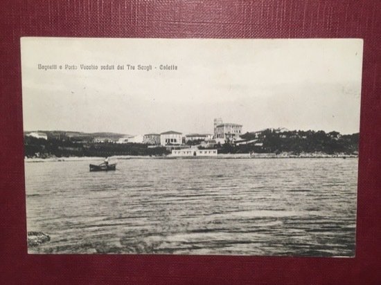 Cartolina Bagnetti e Porto Vecchio Veduti dal Tre Scogli - …
