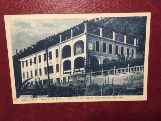 Cartolina Laigueglia Riviera dei Fiori - Saluti dalla Colonia - …