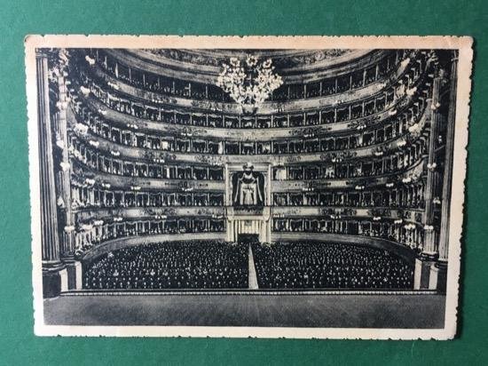 Cartolina Milano - Teatro alla Scala - Interno - 1940