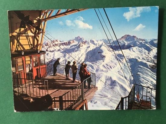 Cartolina Dolomiti Passo Falzarego - Panorama dalla Funivia del Lagazuoi …