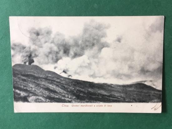 Cartolina Etna - Crateri Meridionali e Colata di Lava - …