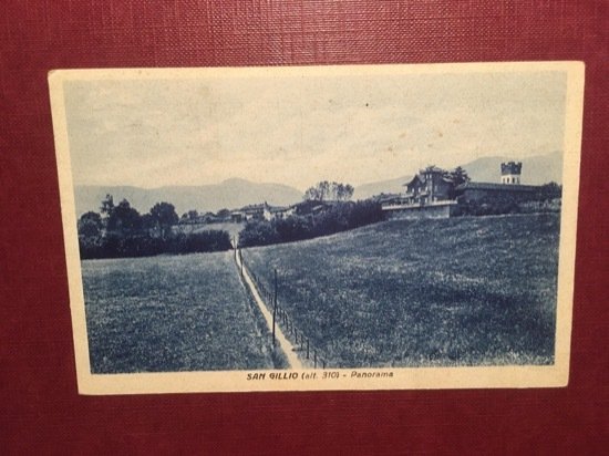 Cartolina San Gillio - Panorama - 1938