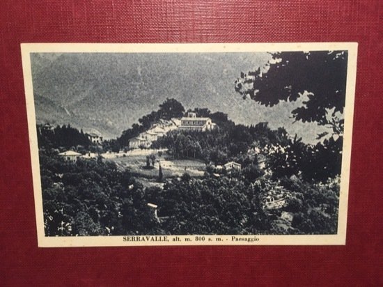 Cartolina Serravalle - Paesaggio - 1937