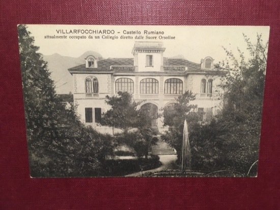 Cartolina Villarfocchiardo - Castello Rumiano - 1919