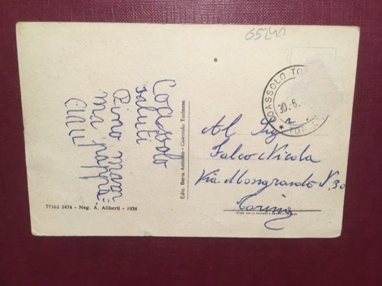 Cartolina Coassolo Torinese - Frazione Castiglione - 1920