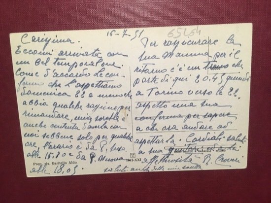 Cartolina Villar Focchiardo - Valle di Susa - 1931 ca.