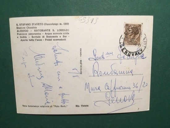 Cartolina S. Stefano D'Aveto - Stazione Climatica - Albergo Ristorante …