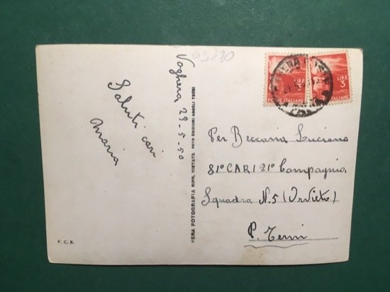 Cartolina Saluti da Voghera - 1950