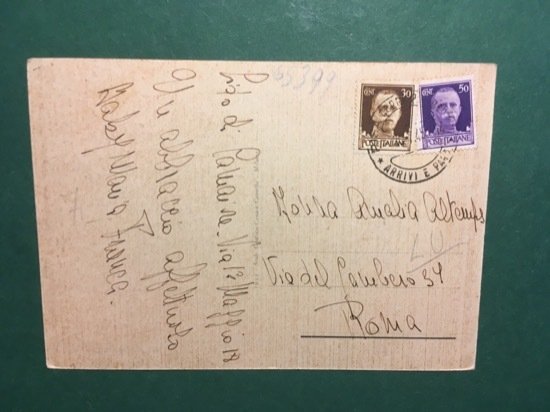 Cartolina Lido di Camaiore - Via Roma - 1954