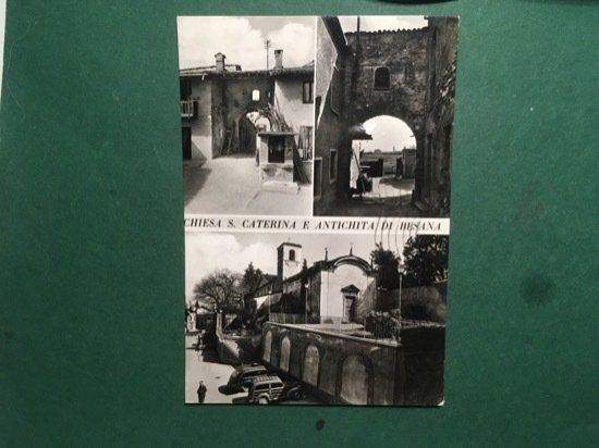 Cartolina Chiesa S. Caterina e Antichità di Besana - 1979
