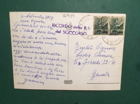 Cartolina Un Saluto dal Santuario della B.V. del Soccorso - …