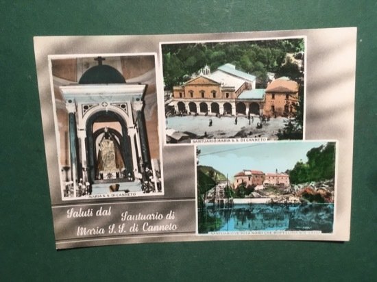 Cartolina Saluti dal Santuario di Maria S.S. di Canneto - …
