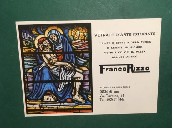 Cartolina Vetrate D'Arte Istoriate - Dipinte e Cotte a Gran …