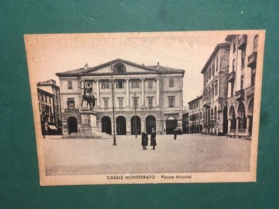 Cartolina Casale Monferrato - Piazza Mazzini - 1930 ca.