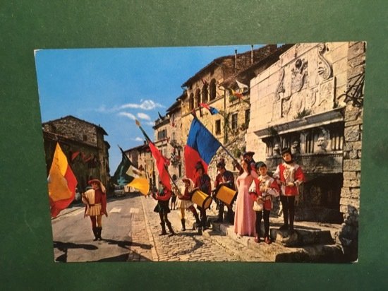 Cartolina Assisi - Manifestazione Folcloristica - 1930 ca.