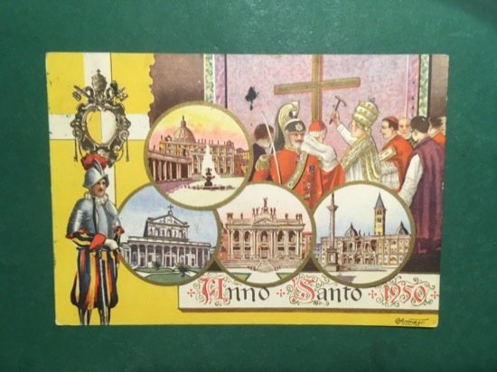 Cartolina Anno Santo - 1950