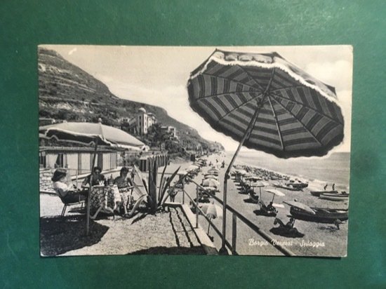 Cartolina Borgio Verrezzi - Riviera delle Palme - Spiaggia - …