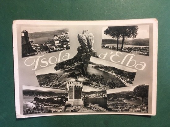 Cartolina Isola D'Elba - Portoferraio dal Forte Stella - Procchio …