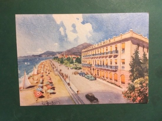 Cartolina Hotel Paris - Bordighera - 1950 ca.