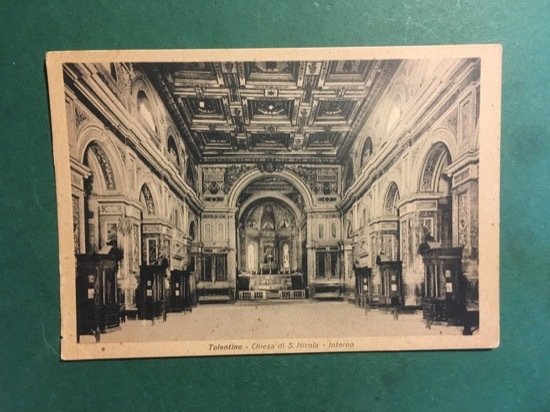 Cartolina Tolentino - Chiesa di S. Nicola - Interno - …