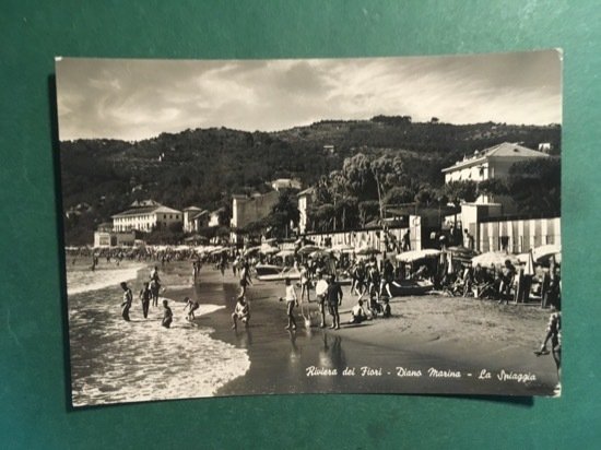 Cartolina Riviera dei Fiori - Diano Marina - La Spiaggia …